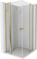 Mexen Mist Duo Duschkabine, schwenkbar 85 x 85 cm, transparent, gold - 8A4-085-085-50-00