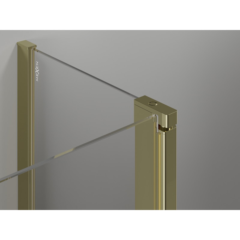 Mexen Mist Duo Duschkabine Pendeltür 115 x 100 cm, transparent, gold - 8A4-115-100-50-00