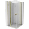 Mexen Mist Duo Duschkabine mit Tür 105 x 105 cm, transparent, gold - 8A4-105-105-50-00
