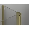 Mexen Mist Duo Duschkabine, schwenkbar, 120 x 105 cm, transparent, gold - 8A4-120-105-50-00