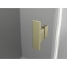 Mexen Mist Duo Duschkabine zum Öffnen 85 x 70 cm, transparent, gebürstetes Gold - 8A4-085-070-55-00