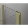 Mexen Mist Duo Duschkabine, 95 x 70 cm, transparent, gebürstetes Gold - 8A4-095-070-55-00