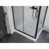 Mexen Apia Duschkabine Schiebetür 120 x 80 cm, transparent, schwarz + Duschwanne Rio - 840-120-080-70-00-4510