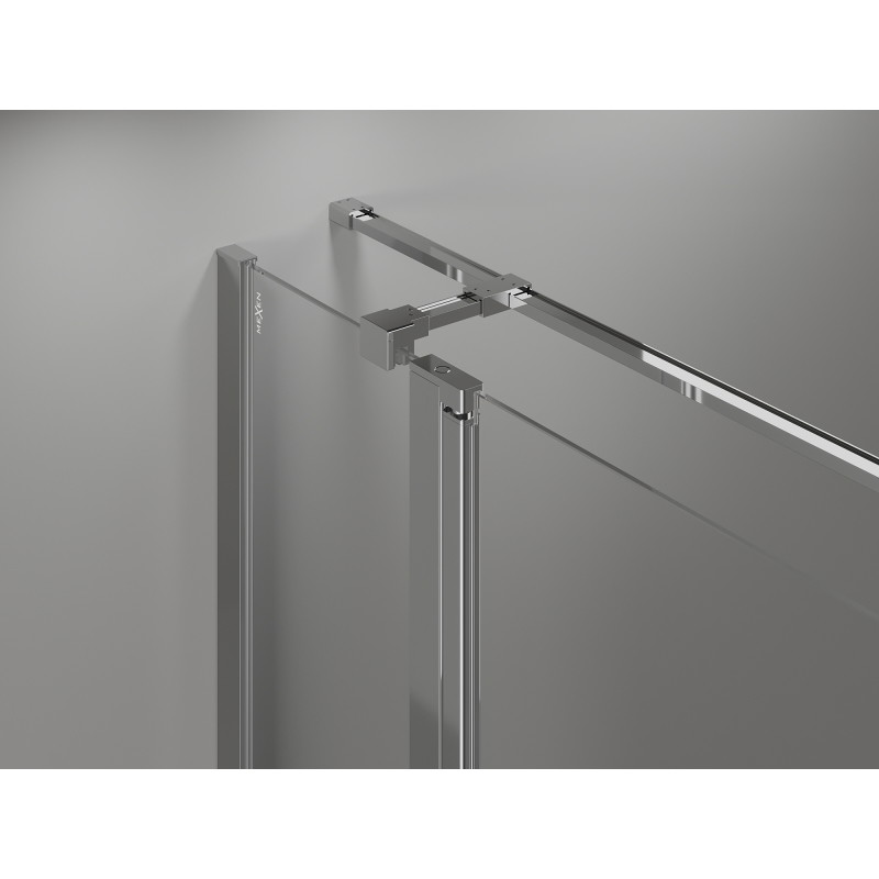 Mexen Mist T Duschkabine schwenkbar 80 x 70 cm, transparent, chrom - 8A4T-080-070-01-00