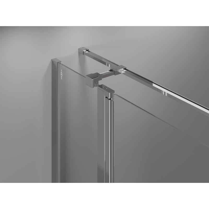 Mexen Mist T Duschkabine schwenkbar 100 x 100 cm, transparent, Chrom - 8A4T-100-100-01-00