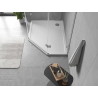 Mexen Flow Fünfeck-Duschwanne Slim Links 100 x 80 cm, Weiß Hochglanz - 46P108010L