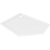 Mexen Flow Fünfeck-Duschwanne Slim Links 100 x 80 cm, Weiß Hochglanz - 46P108010L