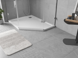 Mexen Flow Fünfeck-Duschwanne Slim Links 100 x 90 cm, Weiß Glanz - 46P109010L