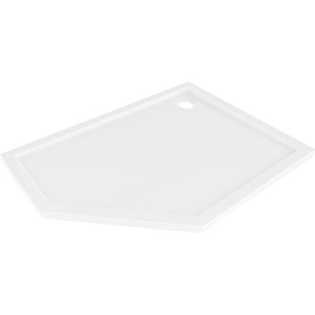 Mexen Flow Fünfeck-Duschwanne Slim rechts 100 x 90 cm, weiß glänzend - 46P109010R