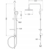 Mexen X05 Duschsäule, schwarz - 798050591-70