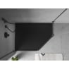Mexen Flow Duschwanne Fünfeckig Slim Links 100 x 90 cm, Schwarz Matt - 46P709010L