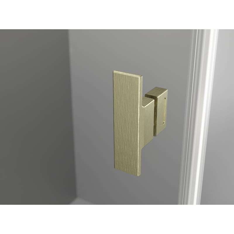 Mexen Mist T Duschkabine klappbar 70 x 85 cm, transparent, gebürstetes Gold - 8A4T-070-085-55-00