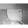 Mexen Flow Duschwanne Halbrund Asymmetrisch Slim Rechts 90 x 80 cm, Weiß Glanz - 46Q108090R