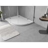 Mexen Flow asymmetrischer Halbkreis-Duschwanne Slim links 100 x 80 cm, weißer Glanz - 46Q108010L