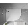 Mexen Flow asymmetrischer Halbkreis-Duschwanne Slim links 100 x 80 cm, weißer Glanz - 46Q108010L