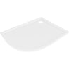 Mexen Flow asymmetrische Halbrundduschtasse Slim rechts 100 x 80 cm, weiß glänzend - 46Q108010R