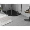 Mexen Flow Halbkreis-Duschwanne asymmetrisch Slim links 100 x 80 cm, schwarz matt - 46Q708010L