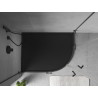 Mexen Flow Halbkreis-Duschwanne asymmetrisch Slim links 100 x 80 cm, schwarz matt - 46Q708010L