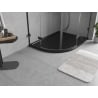 Mexen Flow halbrunde asymmetrische Slim-Duschwanne rechts 100 x 90 cm, schwarz matt - 46Q709010R