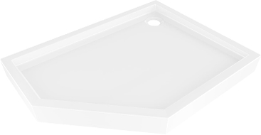 Mexen Flow+ Fünfeck-Duschwanne rechts 90 x 80 cm, weiß glänzend - 46P108090RH