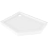 Mexen Flow+ Fünfeck-Duschwanne links 100 x 90 cm, weiß glänzend - 46P109010LH