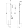Mexen DQ49 verstellbares Duschset, weiß - 785494581-25