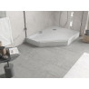 Mexen Flow+ Fünfeck-Duschbecken rechts 100 x 90 cm, weißer Glanz - 46P109010RH