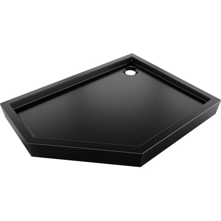 Mexen Flow+ Fünfeck-Duschwanne rechts 90 x 80 cm, Schwarz Matt - 46P708090RH