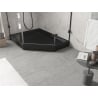 Mexen Flow+ Fünfeck-Duschwanne links 80 x 100 cm, schwarz matt - 46P708010LH