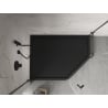 Mexen Flow+ Fünfeck-Duschwanne links 80 x 100 cm, schwarz matt - 46P708010LH