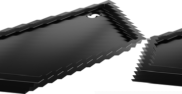 Mexen Flow+ Fünfeck-Duschwanne rechts 100 x 80 cm, schwarz matt - 46P708010RH