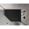 Mexen Flow+ Fünfeck-Duschwanne rechts 100 x 80 cm, schwarz matt - 46P708010RH