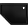 Mexen Flow+ Fünfeck-Duschtasse rechts 100 x 90 cm, schwarz matt - 46P709010RH