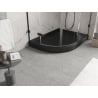 Mexen Flow+ asymmetrische, rechteckige Duschwanne, rechts, 90 x 80 cm, schwarz matt - 46Q708090RH