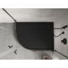 Mexen Flow+ asymmetrische, rechteckige Duschwanne, rechts, 90 x 80 cm, schwarz matt - 46Q708090RH