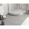 Mexen Flow+ Duschwanne halbkreisförmig asymmetrisch rechts 100 x 80 cm, weiß glänzend - 46Q108010RH