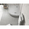 Mexen Flow+ Duschwanne halbkreisförmig asymmetrisch links 100 x 90 cm, weiß glänzend - 46Q109010LH