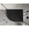 Mexen Flow+ asymmetrische rechteckige Duschwanne 100 x 90 cm, schwarzmatt - 46Q709010RH