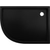 Mexen Flow+ asymmetrische rechteckige Duschwanne 100 x 90 cm, schwarzmatt - 46Q709010RH