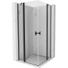 Mexen Mist Duo Duschkabine 90 x 90 cm, transparent, schwarz - 8A4-090-090-70-00