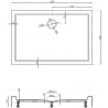 Mexen Flow+ rechteckige Duschwanne 120 x 80 cm, schwarzmatt - 46R708012H
