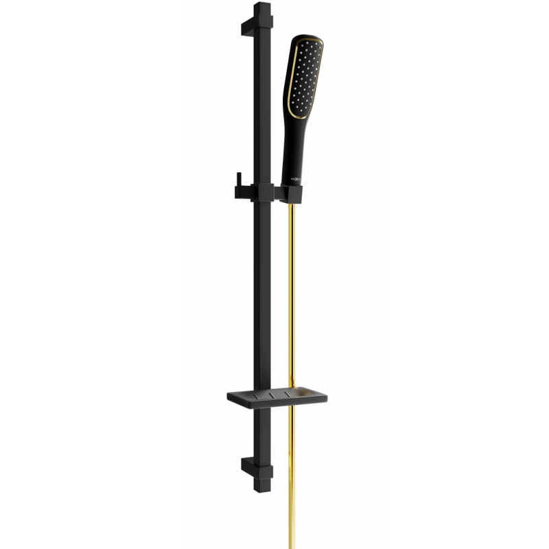 Mexen DQ49 verstellbares Duschset, schwarz/gold - 785494581-57