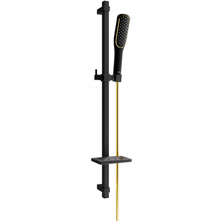 Mexen DQ49 verstellbares Duschset, schwarz/gold - 785494581-57