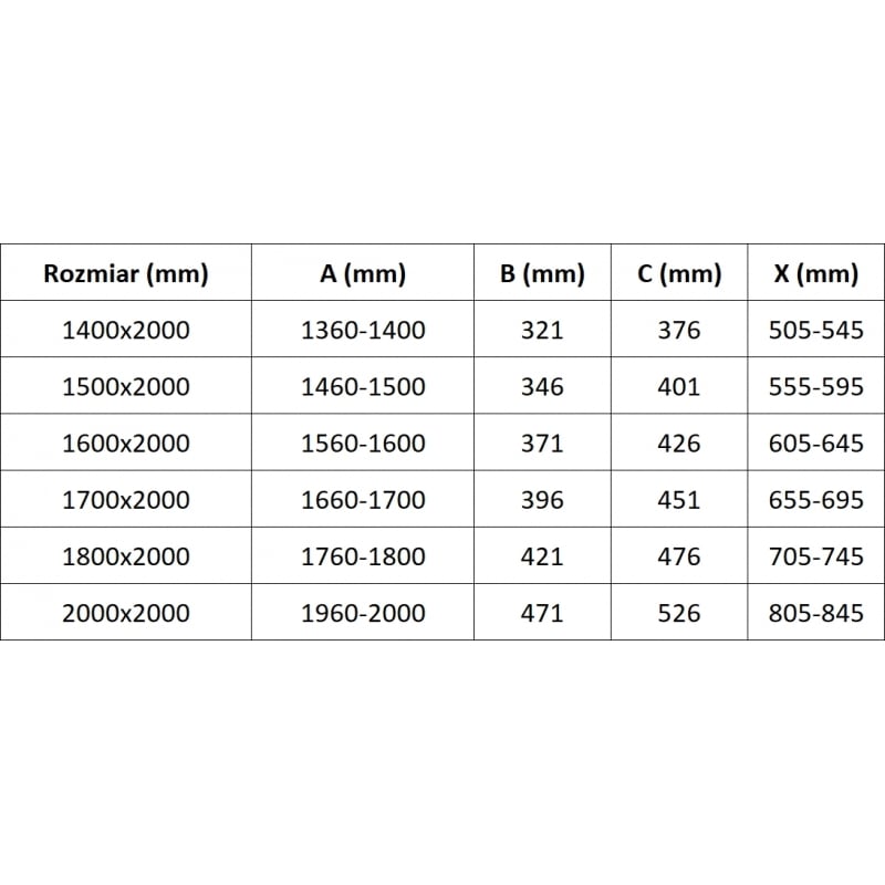 Mexen Velar L Duo Duschschiebetür 160 cm, transparent, Roségold - 871-160-003-02-60