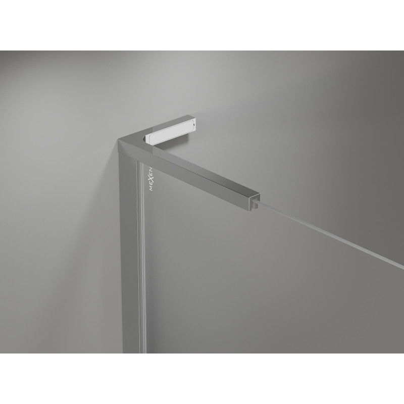 Mexen Mist L Duo Duschkabine schwenkbar 100 x 100 cm, transparent, Chrom - 8A4L-100-100-01-00