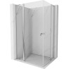 Mexen Mist L Duo Duschkabine schwenkbar 120 x 100 cm, transparent, Chrom - 8A4L-120-100-01-00