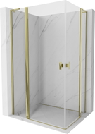 Mexen Mist L Duo Duschkabine Schwingtür 105 x 100 cm, transparent, gold - 8A4L-105-100-50-00