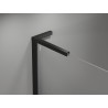 Mexen Mist L Duo Duschkabine Schwingtür 120 x 95 cm, schwarze Rahmen, schwarz - 8A4L-120L-095P-70-70