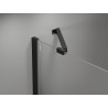 Mexen Mist Duo Duschkabine schwenkbar 75 x 70 cm, schwarzes Gitter, schwarz - 8A4-075L-070P-70-77