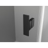 Mexen Mist Duo Duschkabine schwenkbar 90 x 70 cm, schwarzes Gitter, schwarz - 8A4-090L-070P-70-77